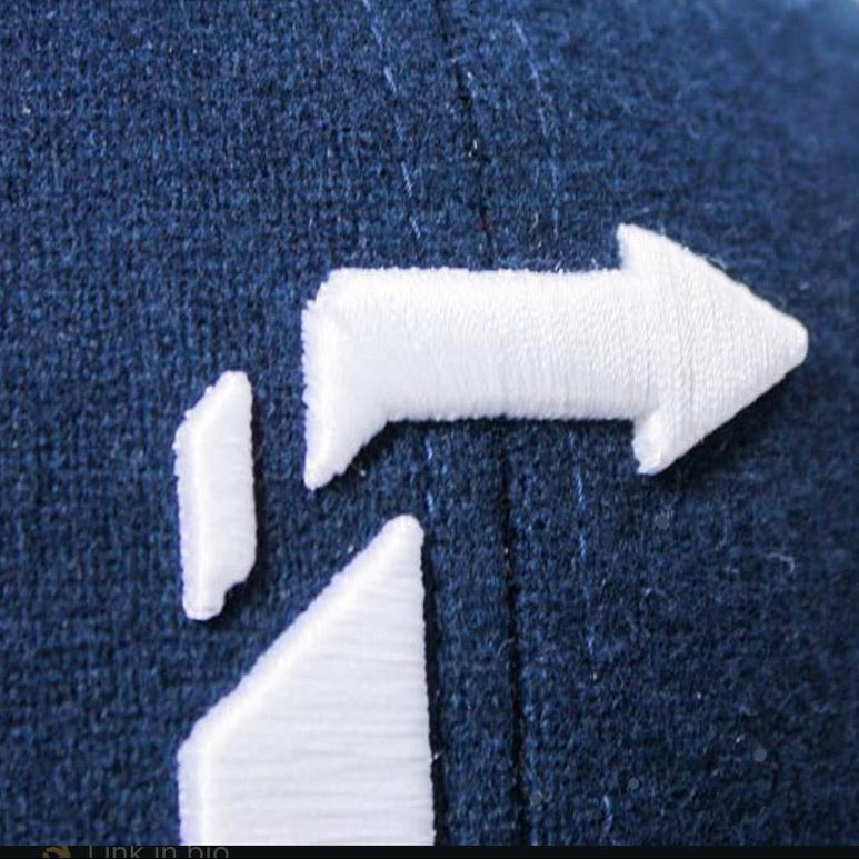 Navy Melton Wool Hat with Leather Strap – Premium Adjustable Cap for Timeless Style