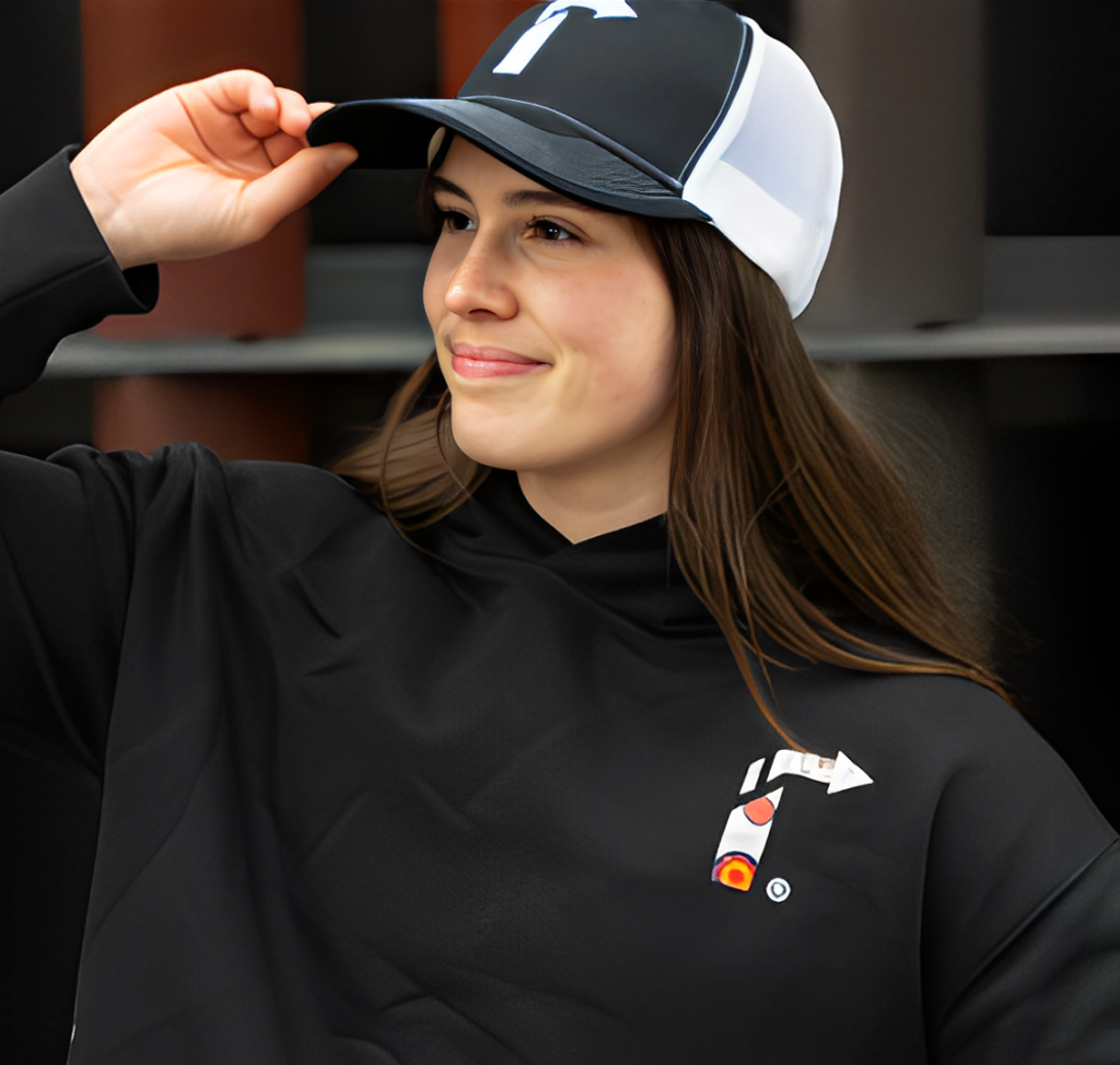 Black Floral Arrow Crop Sweatshirt – Women’s Cropped Pullover for Stylish Comfort