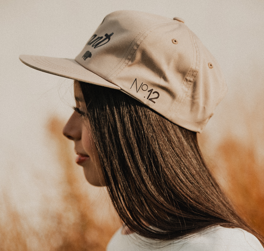 Light Brown Yupoong Unstructured Hat – Minimalist Signature Cap for Everyday Style