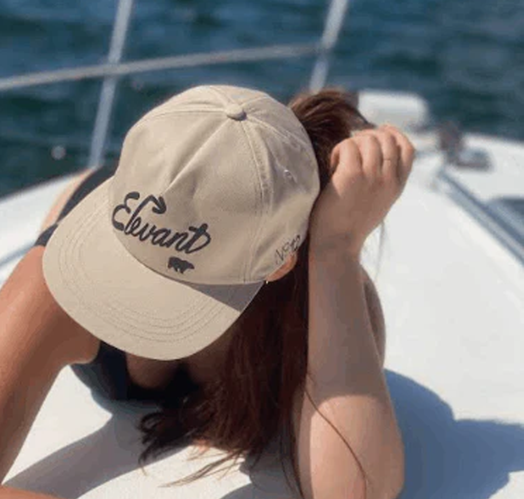 Light Brown Yupoong Unstructured Hat – Minimalist Signature Cap for Everyday Style